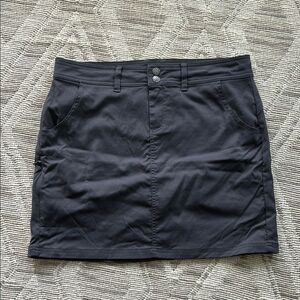 Prana dark gray casual miniskirt/skort